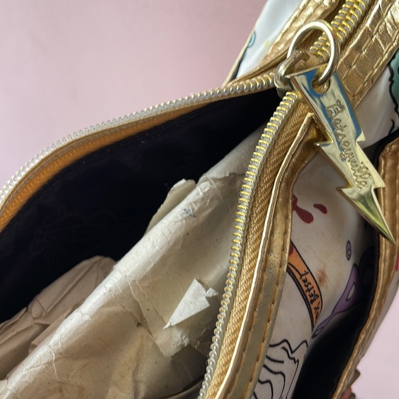 Y2K SM hobo sweet treats white Betsey Johnson Betseyville shoulder bag - Picture 12 of 13